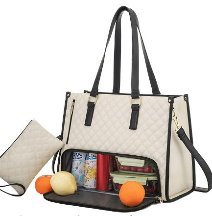 3-in-1 Quilted Tote Bag