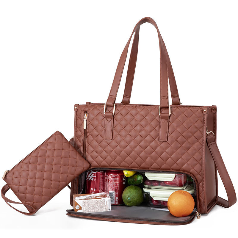 3-in-1 Quilted Tote Bag