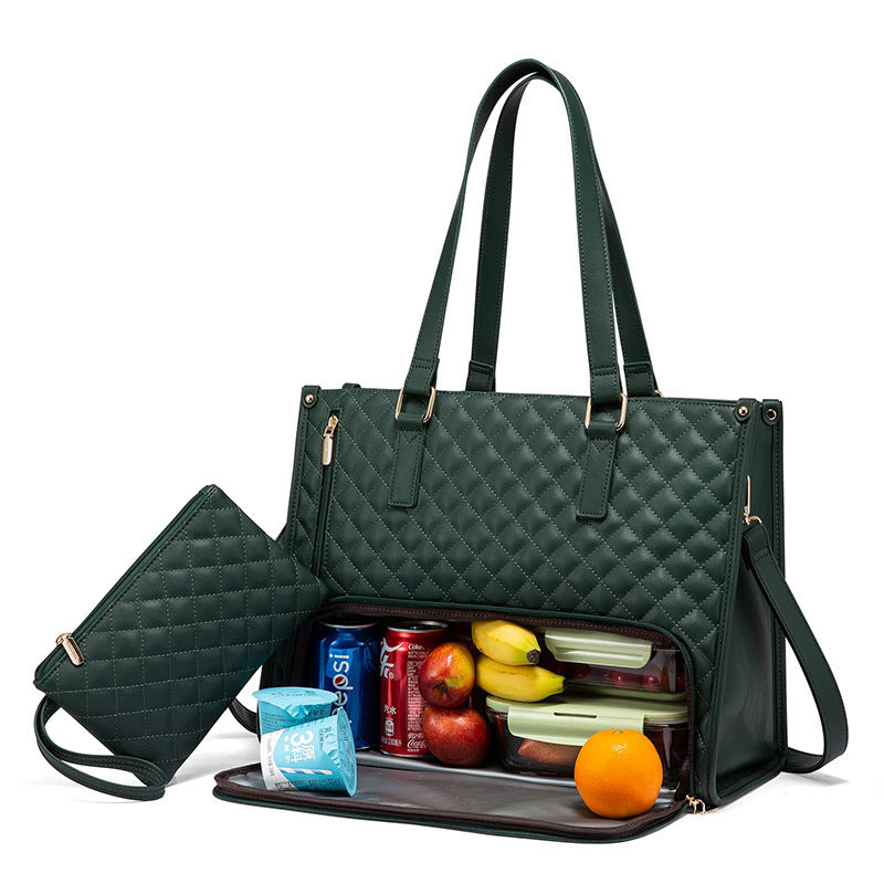 3-in-1 Quilted Tote Bag