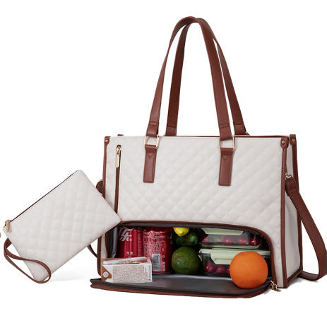 3-in-1 Quilted Tote Bag