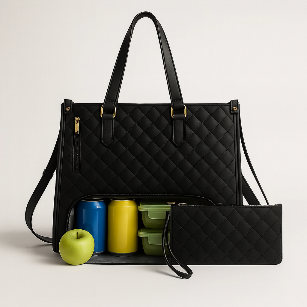 3-in-1 Quilted Tote Bag