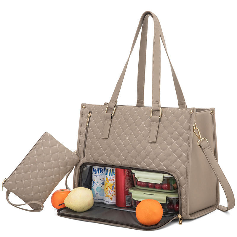 3-in-1 Quilted Tote Bag