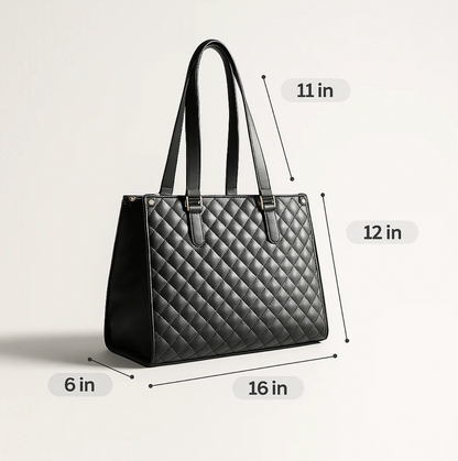 3-in-1 Quilted Tote Bag